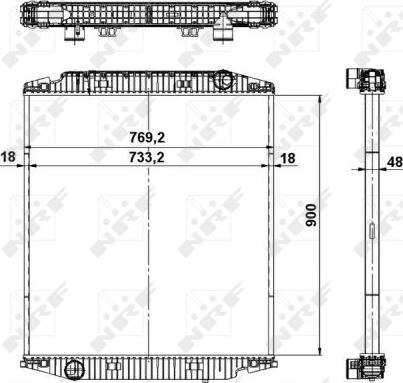 NRF 549568 - Radiators, Motora dzesēšanas sistēma ps1.lv