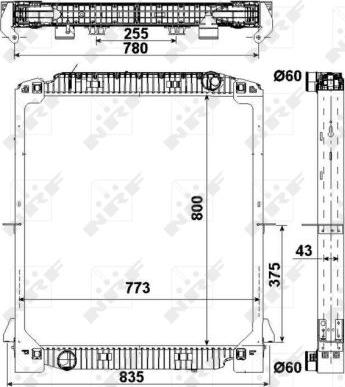 NRF 549567 - Radiators, Motora dzesēšanas sistēma ps1.lv