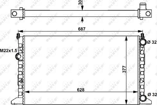 NRF 54657 - Radiators, Motora dzesēšanas sistēma ps1.lv