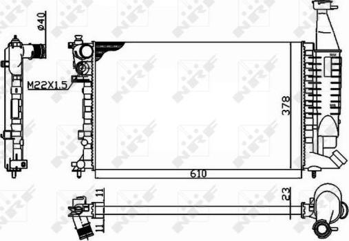 NRF 54677 - Radiators, Motora dzesēšanas sistēma ps1.lv