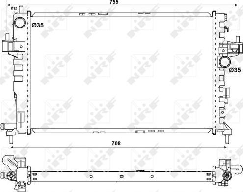 NRF 54753 - Radiators, Motora dzesēšanas sistēma ps1.lv