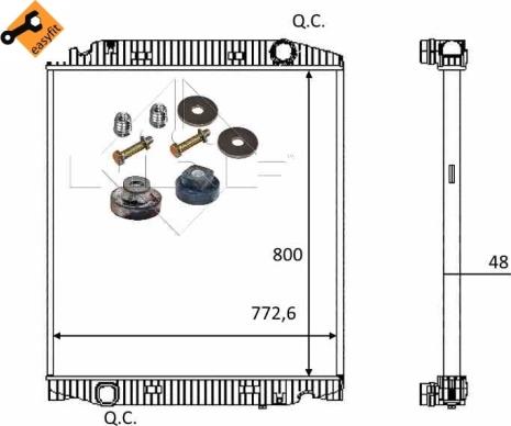 NRF 559567 - Radiators, Motora dzesēšanas sistēma ps1.lv