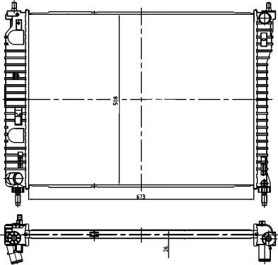 NRF 550013 - Radiators, Motora dzesēšanas sistēma ps1.lv