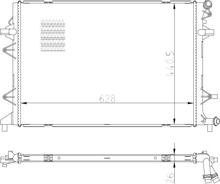 NRF 550089 - Radiators, Motora dzesēšanas sistēma ps1.lv