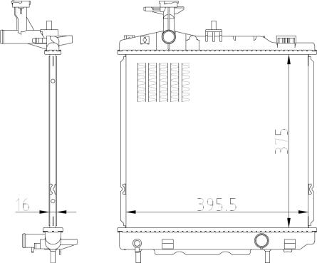 NRF 550022 - Radiators, Motora dzesēšanas sistēma ps1.lv