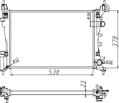 NRF 55341A - Radiators, Motora dzesēšanas sistēma ps1.lv