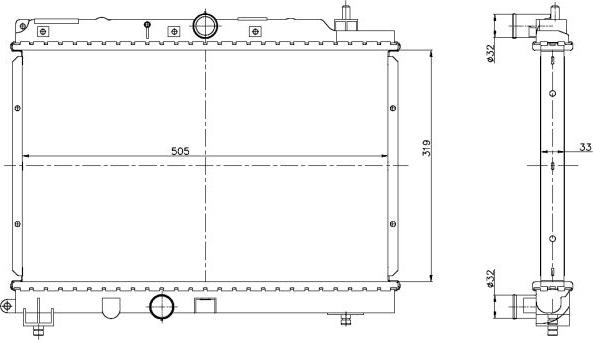 NRF 55306 - Radiators, Motora dzesēšanas sistēma ps1.lv