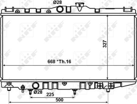 NRF 566707 - Radiators, Motora dzesēšanas sistēma ps1.lv