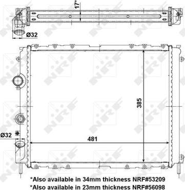 NRF 56099 - Radiators, Motora dzesēšanas sistēma ps1.lv