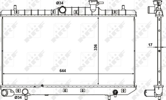 NRF 56155 - Radiators, Motora dzesēšanas sistēma ps1.lv