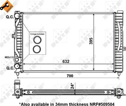 NRF 56127 - Radiators, Motora dzesēšanas sistēma ps1.lv