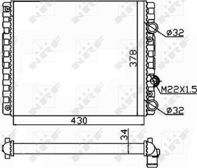 NRF 509519 - Radiators, Motora dzesēšanas sistēma ps1.lv