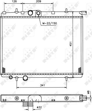 NRF 509525 - Radiators, Motora dzesēšanas sistēma ps1.lv