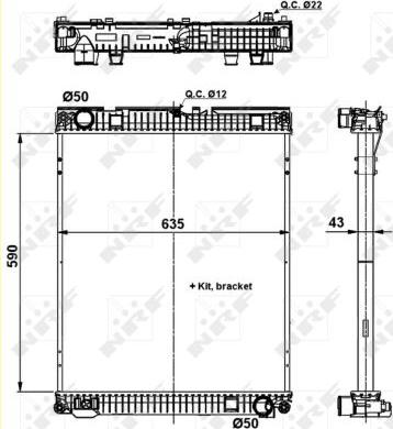 NRF 509873 - Radiators, Motora dzesēšanas sistēma ps1.lv