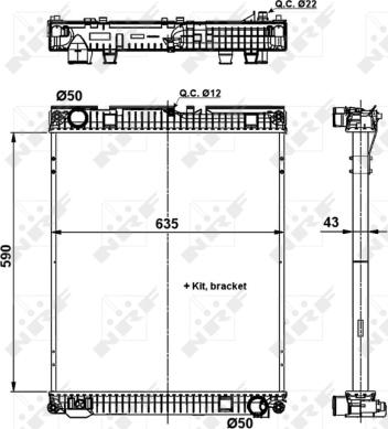 NRF 509873 - Radiators, Motora dzesēšanas sistēma ps1.lv