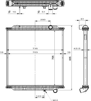 NRF 509798 - Radiators, Motora dzesēšanas sistēma ps1.lv