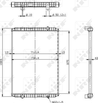 NRF 509709 - Radiators, Motora dzesēšanas sistēma ps1.lv