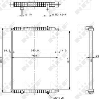 NRF 509707 - Radiators, Motora dzesēšanas sistēma ps1.lv