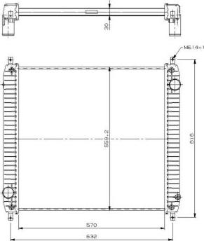 NRF 509779 - Radiators, Motora dzesēšanas sistēma ps1.lv