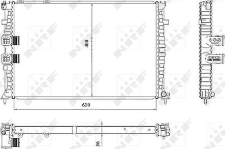 NRF 50468 - Radiators, Motora dzesēšanas sistēma ps1.lv