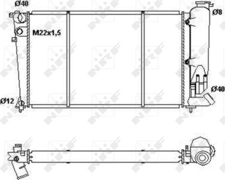 NRF 50414 - Radiators, Motora dzesēšanas sistēma ps1.lv