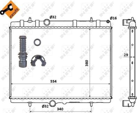 NRF 50437 - Radiators, Motora dzesēšanas sistēma ps1.lv