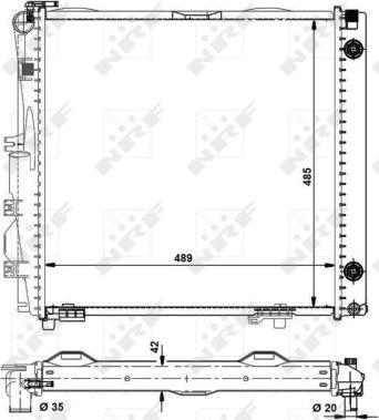 NRF 504258 - Radiators, Motora dzesēšanas sistēma ps1.lv