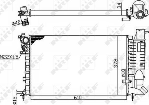 NRF 50475 - Radiators, Motora dzesēšanas sistēma ps1.lv