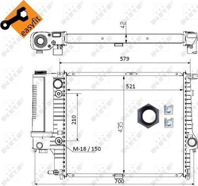 NRF 50564 - Radiators, Motora dzesēšanas sistēma ps1.lv