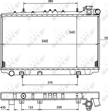 NRF 50134 - Radiators, Motora dzesēšanas sistēma ps1.lv