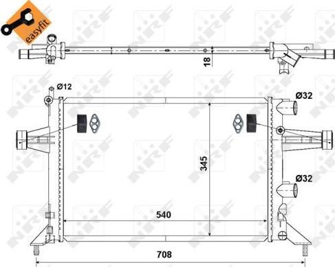 NRF 507529 - Radiators, Motora dzesēšanas sistēma ps1.lv