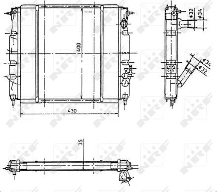 NRF 507344 - Radiators, Motora dzesēšanas sistēma ps1.lv