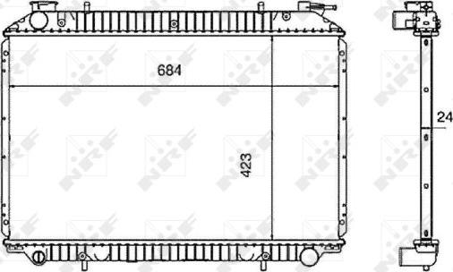 NRF 519534 - Radiators, Motora dzesēšanas sistēma ps1.lv