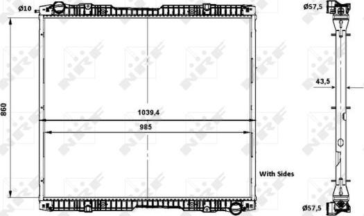 NRF 519739 - Radiators, Motora dzesēšanas sistēma ps1.lv