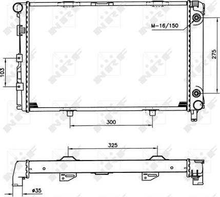 NRF 516580 - Radiators, Motora dzesēšanas sistēma ps1.lv