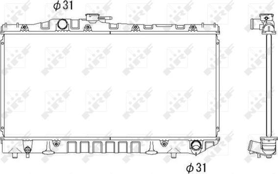 NRF 516712 - Radiators, Motora dzesēšanas sistēma ps1.lv