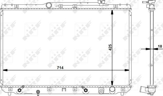 NRF 516721 - Radiators, Motora dzesēšanas sistēma ps1.lv