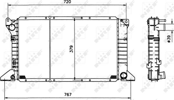 NRF 517373 - Radiators, Motora dzesēšanas sistēma ps1.lv