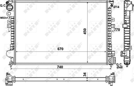 NRF 58993 - Radiators, Motora dzesēšanas sistēma ps1.lv