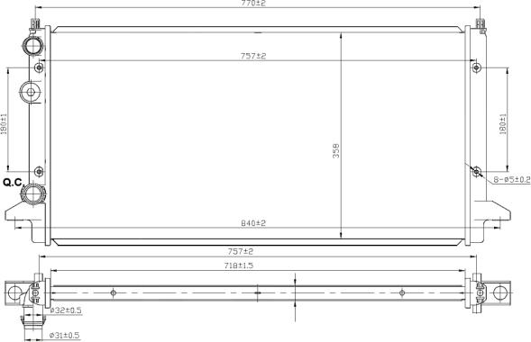 NRF 58950 - Radiators, Motora dzesēšanas sistēma ps1.lv