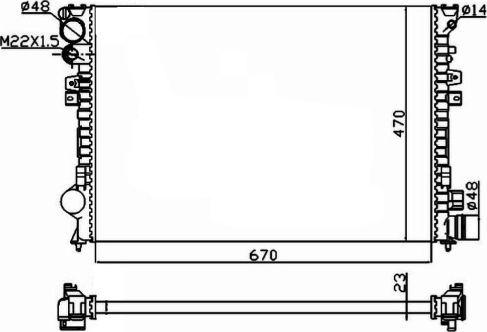 NRF 58958A - Radiators, Motora dzesēšanas sistēma ps1.lv