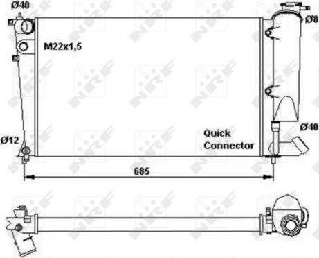 NRF 58923 - Radiators, Motora dzesēšanas sistēma ps1.lv