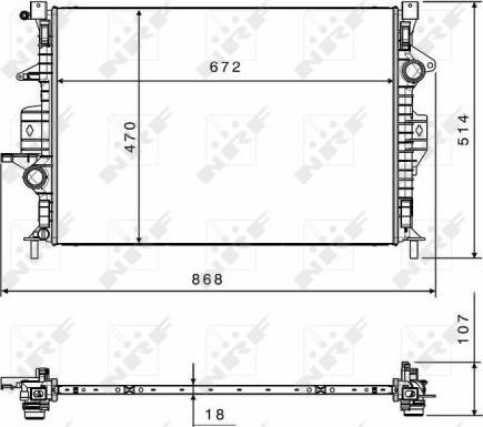 NRF 58499 - Radiators, Motora dzesēšanas sistēma ps1.lv