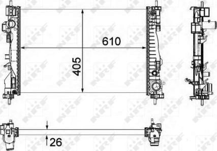 NRF 58492 - Radiators, Motora dzesēšanas sistēma ps1.lv