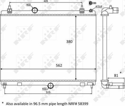 NRF 58468 - Radiators, Motora dzesēšanas sistēma ps1.lv