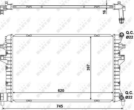 NRF 58471 - Radiators, Motora dzesēšanas sistēma ps1.lv