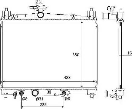 NRF 58644 - Dzesētājs, Elektroauto akumulatoru baterija (EVB) ps1.lv