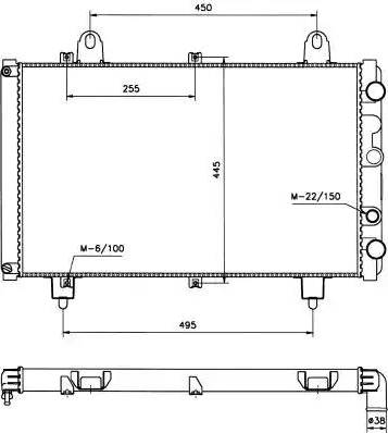 NRF 58666 - Radiators, Motora dzesēšanas sistēma ps1.lv