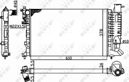 NRF 58092 - Radiators, Motora dzesēšanas sistēma ps1.lv