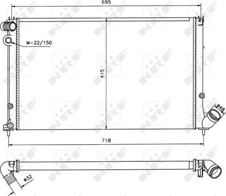 NRF 58019 - Radiators, Motora dzesēšanas sistēma ps1.lv